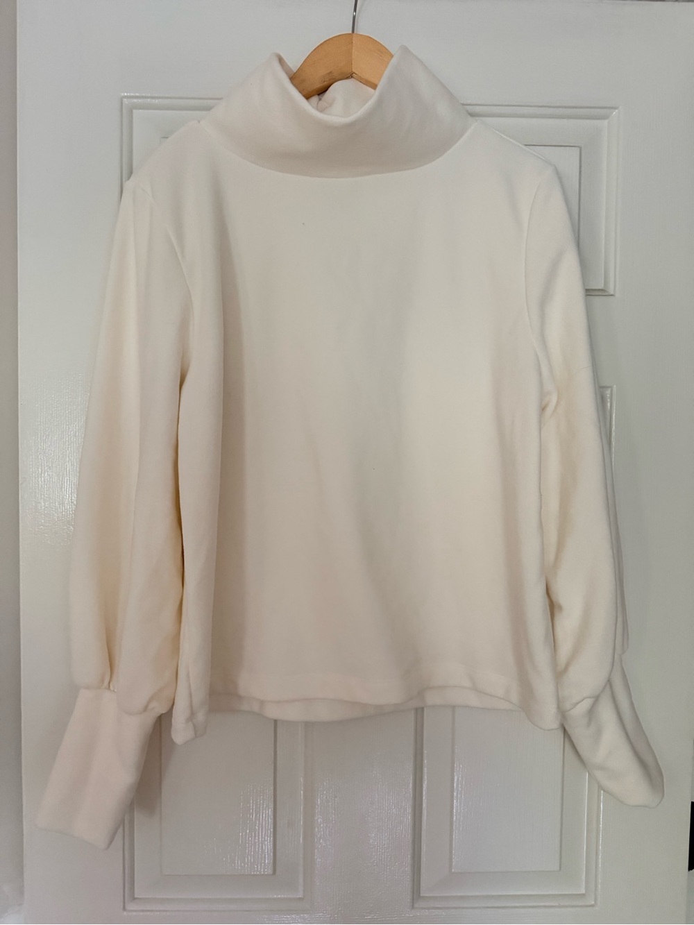Dudley Stephens Cream Turtleneck Pullover